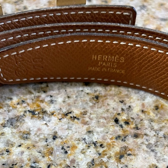 Hermes Constance Black Belt Size 70